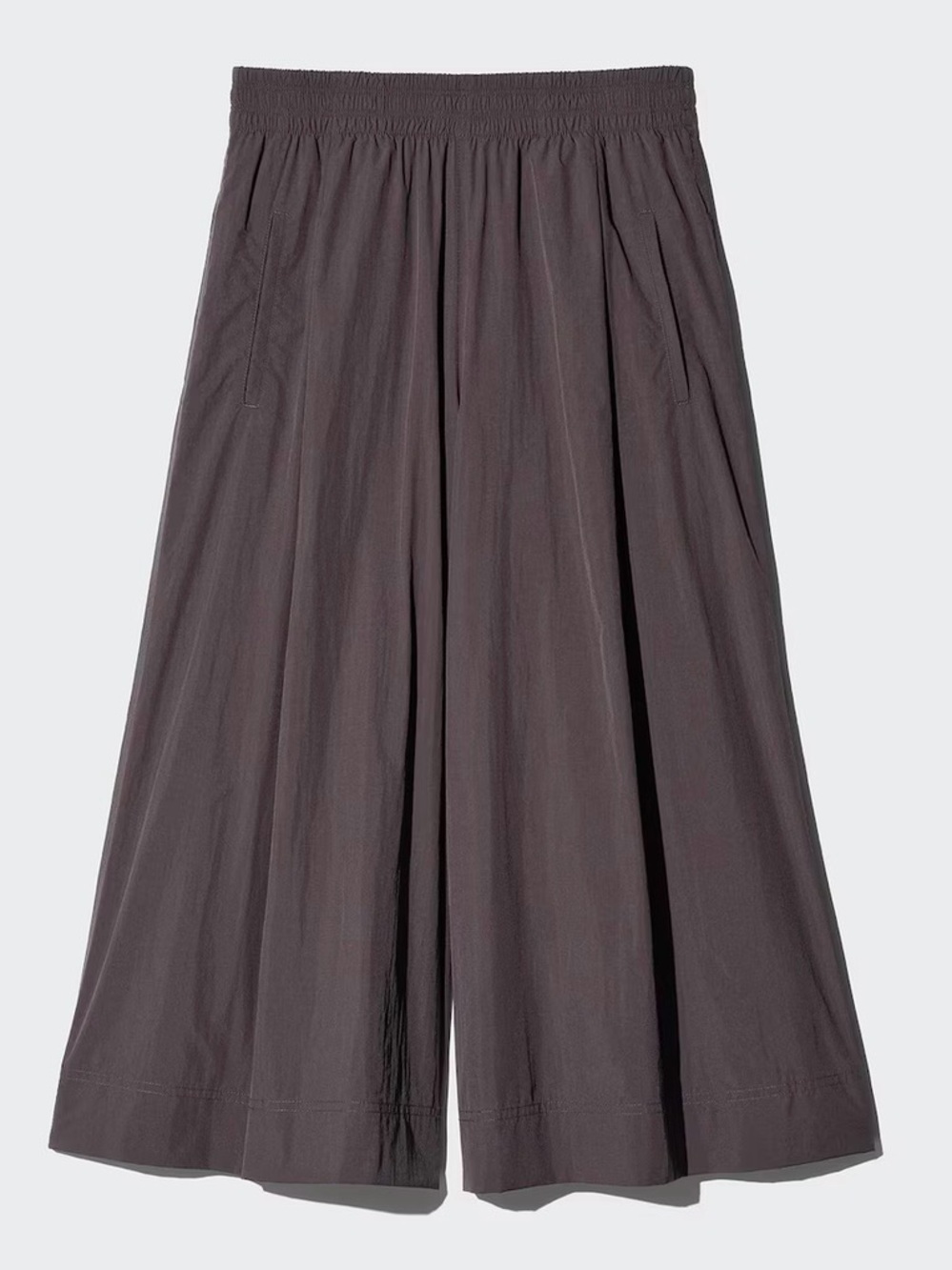 Uniqlo Black Wide-Leg Cropped Palazzo Pants - Picture 2 of 3